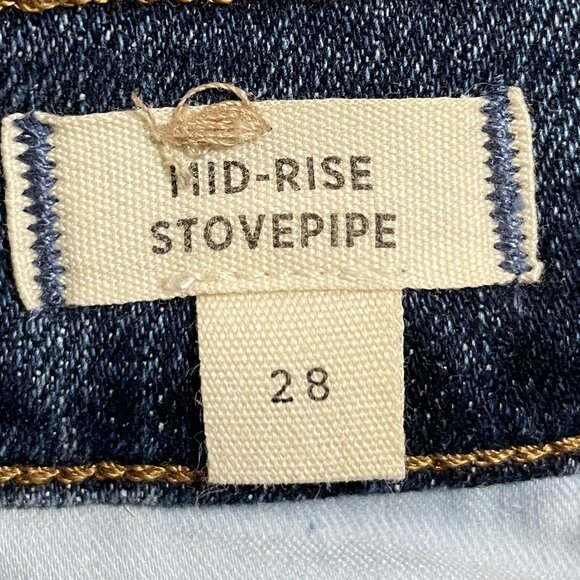NWT Madewell Stovepipe Jeans Womens 28 Deming Wash NR516 - Picture 13 of 14